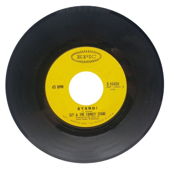 Sly & The Family Stone 45 RPM Record I Want To Take You Higher / Stand Vintage - Picture 2 of 5